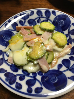 ハムとズッキーニのチーズ焼き-レシピのメイン写真