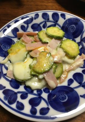 ハムとズッキーニのチーズ焼き-レシピのメイン写真