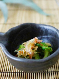 ゴーヤとみょうがの梅醤油和え-レシピのメイン写真