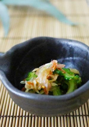 ゴーヤとみょうがの梅醤油和え-レシピのメイン写真