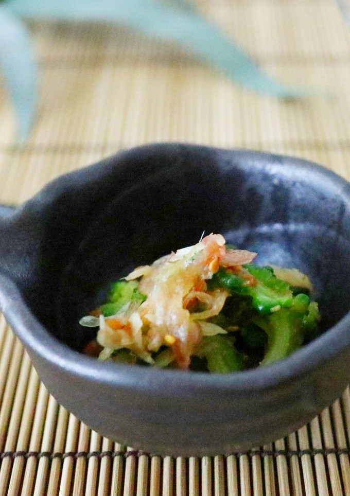 ゴーヤとみょうがの梅醤油和え-レシピのメイン写真
