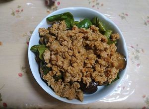 茄子とピーマンと鳥ももミンチ-レシピのメイン写真