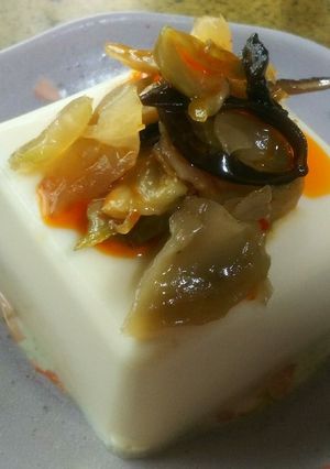 冷ややっこ(ザーサイのせ)-レシピのメイン写真