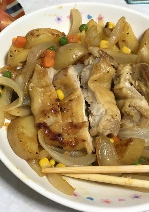 ガリバタ醤油チキンステーキ-レシピのメイン写真