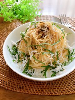 ランチに★ツナと塩昆布の和風冷製パスタ-レシピのメイン写真
