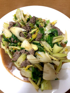 セロリと牛肉のオイスター炒め-レシピのメイン写真
