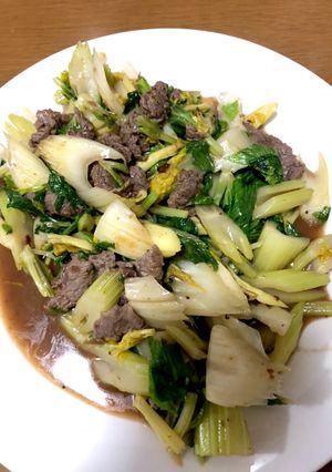 セロリと牛肉のオイスター炒め-レシピのメイン写真