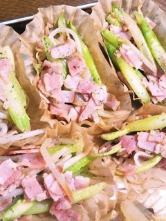 アスパラとベーコンの炒めもの-レシピのメイン写真