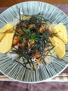 盛るだけの〜親子焼き鳥丼(^○^)-レシピのメイン写真