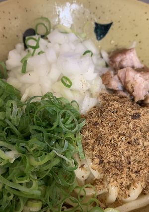 まぜそば風うどん-レシピのメイン写真