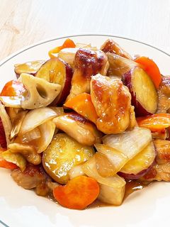 揚げない! 鶏もも肉も黒酢炒め-レシピのメイン写真