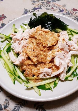 ダイエットに、鳥のむね肉を使って棒々鶏-レシピのメイン写真