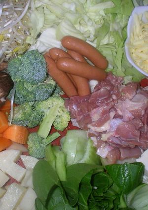 冬には野菜をいっぱい食べようトマト鍋-レシピのメイン写真