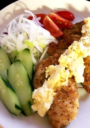 ささみのパン粉焼きタルタルソースかけ-レシピのメイン写真