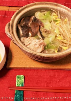 糖質オフ 妊婦飯 レモンタレの豚しゃぶ鍋-レシピのメイン写真