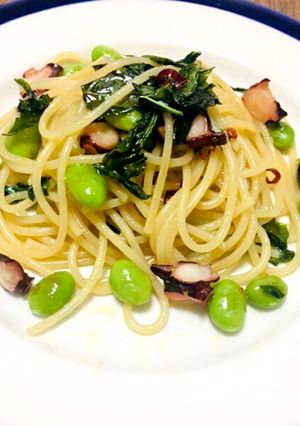 タコとバジルのペペロンチーノ-レシピのメイン写真