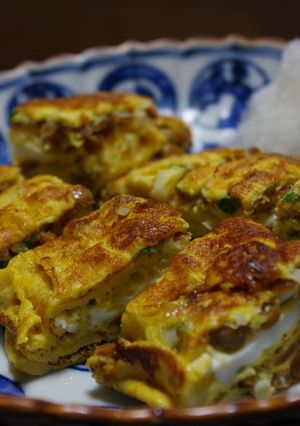 納豆の大葉入り卵焼き-レシピのメイン写真