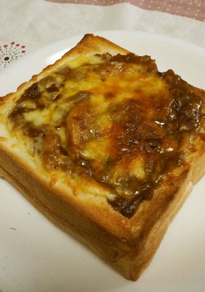 厚切り食パン・生食パンdeカレートースト-レシピのメイン写真