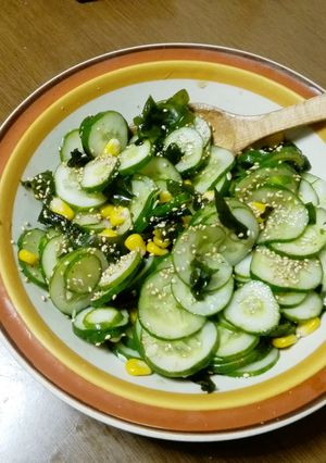 キュウリとワカメの酢の物-レシピのメイン写真