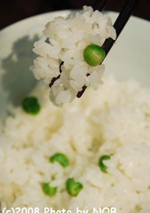 ココットで炊く きれいな豆ごはん-レシピのメイン写真