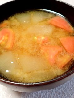 冬瓜とトマトの味噌汁-レシピのメイン写真