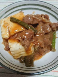 炒めるだけ♪の〜肉豆腐もどき(^o^)v-レシピのメイン写真
