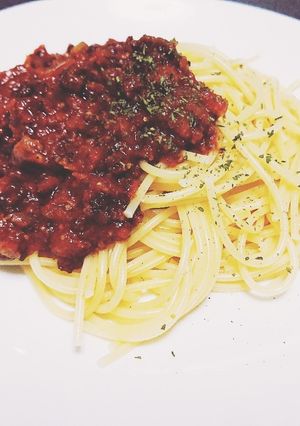 ミートソーススパゲッティ-レシピのメイン写真