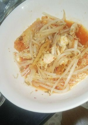 電子レンジで、鶏キムチもやし!-レシピのメイン写真