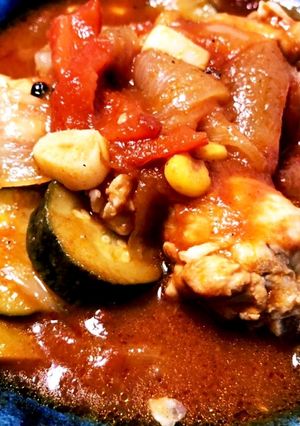 炊飯器でチキンのトマト煮込み-レシピのメイン写真