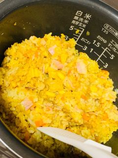 簡単炊飯器でカレーピラフ-レシピのメイン写真