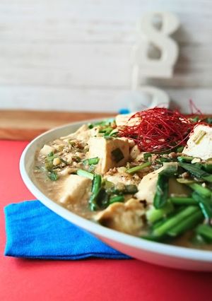 ニラと豆腐のひき肉炒め-レシピのメイン写真