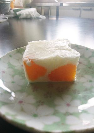 ミカン入り牛乳寒天シャーベット-レシピのメイン写真