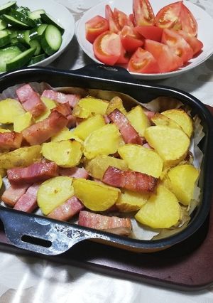 【ラクック】ポテトベーコン【おつまみ】-レシピのメイン写真