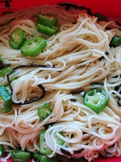 残った素麺塩昆布と混ぜるだけ♪-レシピのメイン写真
