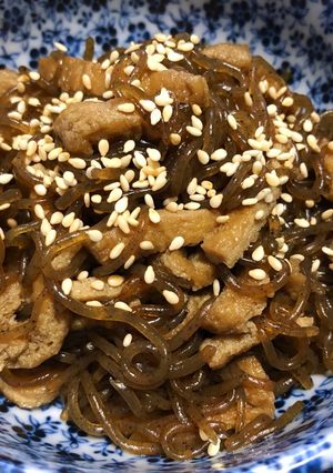簡単♪子供も好きな糸こんにゃくの甘辛煮-レシピのメイン写真