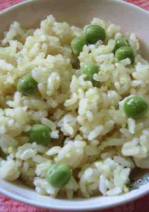 発芽玄米(白米でも)で豆ごはん-レシピのメイン写真