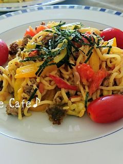 夏野菜で☆塩だれレモンやきそば♪-レシピのメイン写真