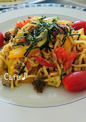 夏野菜で☆塩だれレモンやきそば♪-レシピのメイン写真