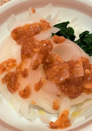 ひらひら大根の梅みそドレッシング-レシピのメイン写真