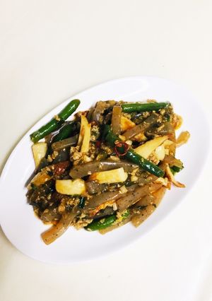 余り餃子のタネで作る♪中華餡がけ野菜炒め-レシピのメイン写真