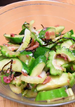 緑の夏野菜の梅昆布和え-レシピのメイン写真