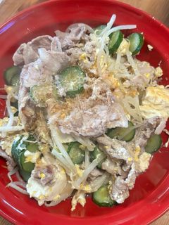 きゅうりと豚肉のチャンプルー-レシピのメイン写真