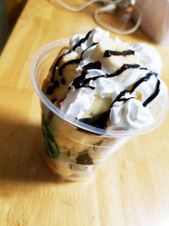 チョコバナナ♡シフォンパフェ-レシピのメイン写真