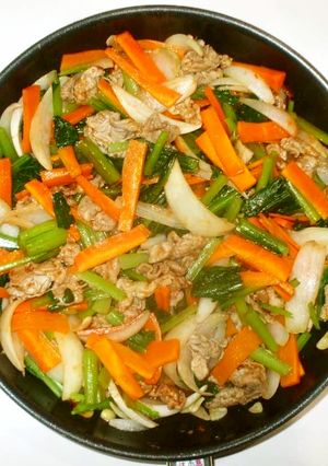 野菜炒め♪簡単酢豚風-レシピのメイン写真