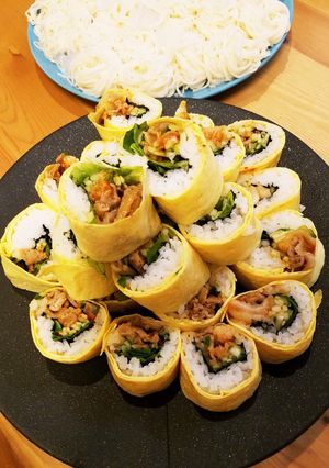 旨い！☆韓国風玉子ロール巻き☆-レシピのメイン写真