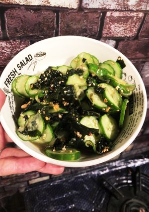 鮭のふりかけでキュウリの酢の物！-レシピのメイン写真