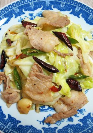 キャベツと豚バラの四川風炒め（干鍋包菜）-レシピのメイン写真