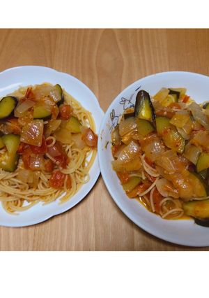 真夏のラタトゥイユパスタ！おつまみにも-レシピのメイン写真