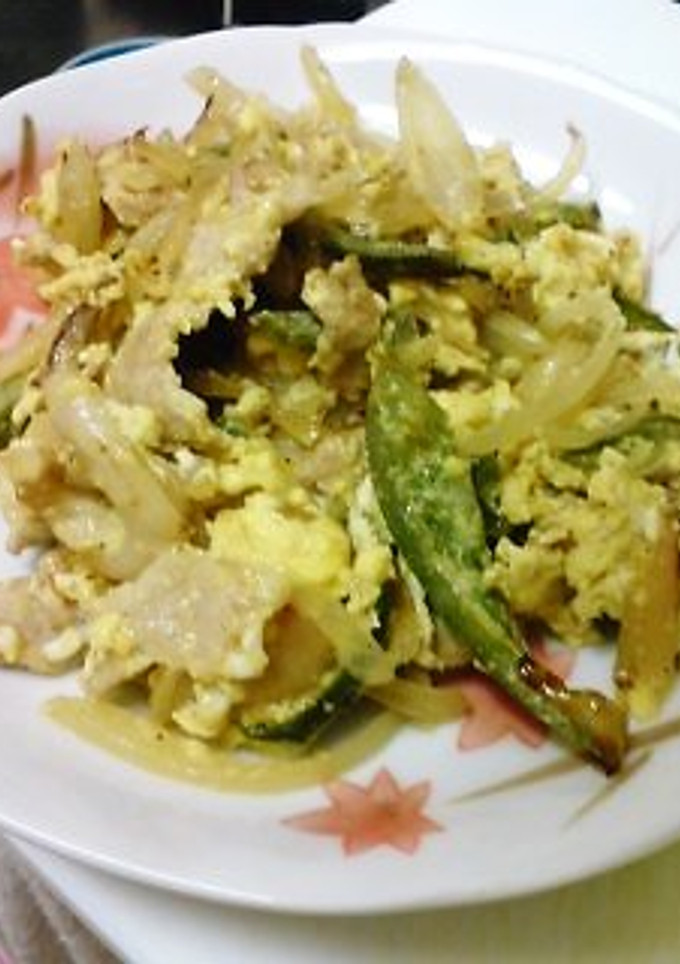 ～マヨで野菜炒めの卵とじ～-レシピのメイン写真