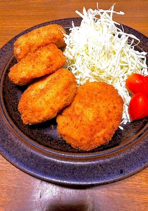今日の晩御飯！コロッケの素でじゃがバターコロッケ-レシピのメイン写真